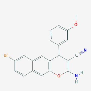 2-amino-7-bromo-4-(3-methoxyphenyl)-4H-benzo[g]chromene-3-carbonitrile
