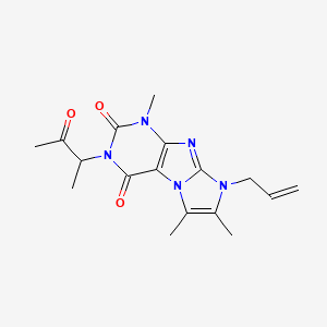 4,7,8-Trimethyl-2-(3-oxobutan-2-yl)-6-prop-2-enylpurino[7,8-a]imidazole-1,3-dione