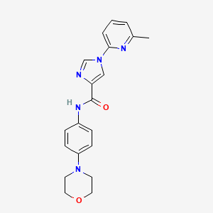 molecular formula C20H21N5O2 B2719253 1-(6-methyl-2-pyridinyl)-N-(4-morpholinophenyl)-1H-imidazole-4-carboxamide CAS No. 477890-18-9