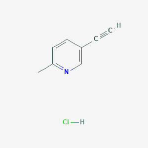 molecular formula C8H8ClN B2719261 5-Ethynyl-2-methylpyridine hydrochloride CAS No. 1207351-11-8