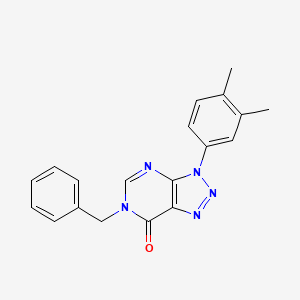 6-Benzyl-3-(3,4-dimethylphenyl)triazolo[4,5-d]pyrimidin-7-one