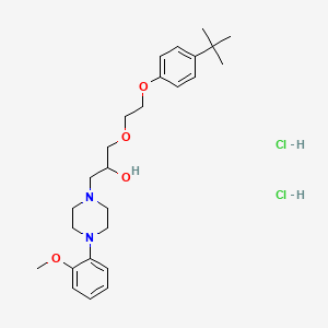 1-(2-(4-(Tert-butyl)phenoxy)ethoxy)-3-(4-(2-methoxyphenyl)piperazin-1-yl)propan-2-ol dihydrochloride