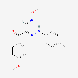 3-(4-methoxyphenyl)-2-[2-(4-methylphenyl)hydrazono]-3-oxopropanal O-methyloxime