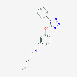 molecular formula C19H23N5O B271935 N-pentyl-N-{3-[(1-phenyl-1H-tetraazol-5-yl)oxy]benzyl}amine 