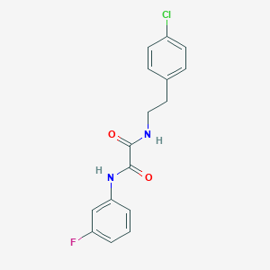 molecular formula C16H14ClFN2O2 B2719379 N1-(4-chlorophenethyl)-N2-(3-fluorophenyl)oxalamide CAS No. 898357-69-2