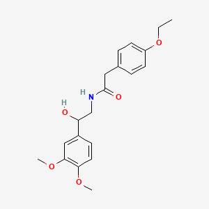 molecular formula C20H25NO5 B2719387 N-[2-(3,4-dimethoxyphenyl)-2-hydroxyethyl]-2-(4-ethoxyphenyl)acetamide CAS No. 1796970-76-7