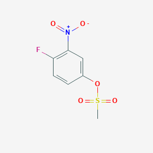 molecular formula C7H6FNO5S B2719413 4-Fluoro-3-nitrophenyl methanesulfonate CAS No. 1951439-50-1
