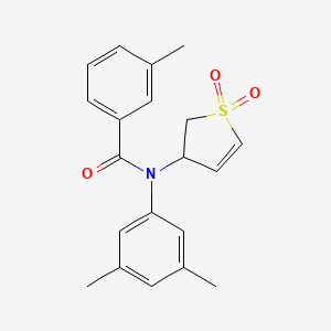 molecular formula C20H21NO3S B2719438 N-(3,5-dimethylphenyl)-N-(1,1-dioxo-2,3-dihydro-1lambda6-thiophen-3-yl)-3-methylbenzamide CAS No. 863445-94-7