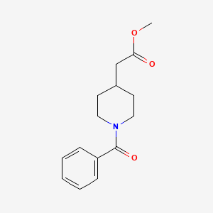 molecular formula C15H19NO3 B2719467 Methyl (1-benzoylpiperidin-4-yl)acetate CAS No. 80221-38-1