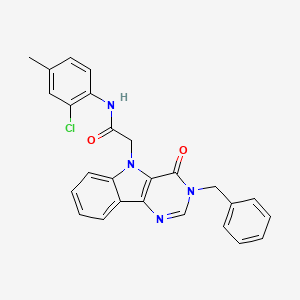 2-(3-benzyl-4-oxo-3H-pyrimido[5,4-b]indol-5(4H)-yl)-N-(2-chloro-4-methylphenyl)acetamide