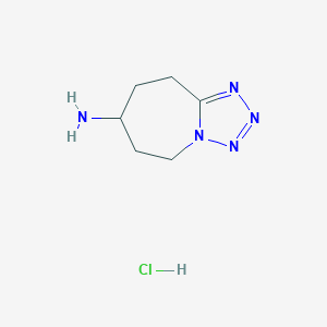 5H,6H,7H,8H,9H-[1,2,3,4]tetrazolo[1,5-a]azepin-7-amine hydrochloride