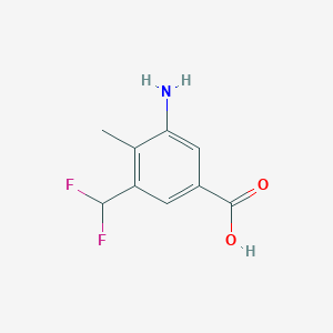 3-Amino-5-(difluoromethyl)-4-methylbenzoic acid