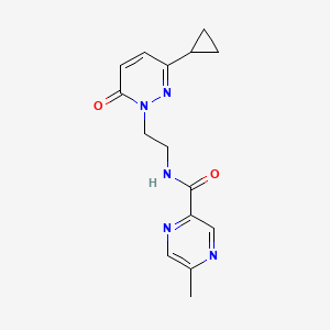 N-(2-(3-cyclopropyl-6-oxopyridazin-1(6H)-yl)ethyl)-5-methylpyrazine-2-carboxamide