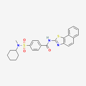 4-(N-cyclohexyl-N-methylsulfamoyl)-N-(naphtho[2,1-d]thiazol-2-yl)benzamide