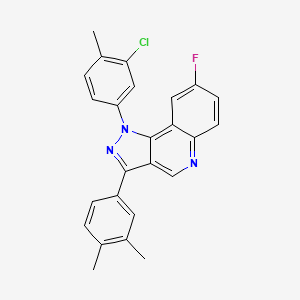 1-(3-chloro-4-methylphenyl)-3-(3,4-dimethylphenyl)-8-fluoro-1H-pyrazolo[4,3-c]quinoline