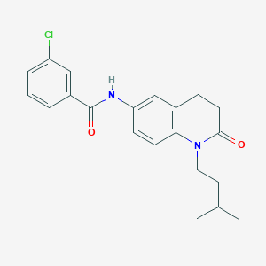 3-chloro-N-(1-isopentyl-2-oxo-1,2,3,4-tetrahydroquinolin-6-yl)benzamide