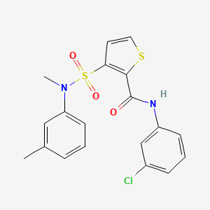 N-(3-chlorophenyl)-3-(N-methyl-N-(m-tolyl)sulfamoyl)thiophene-2-carboxamide