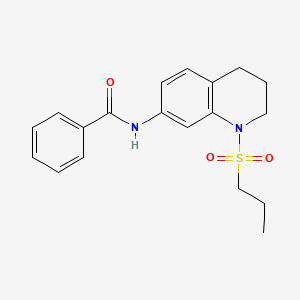 N-(1-(propylsulfonyl)-1,2,3,4-tetrahydroquinolin-7-yl)benzamide