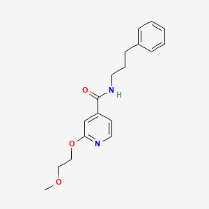 2-(2-methoxyethoxy)-N-(3-phenylpropyl)isonicotinamide