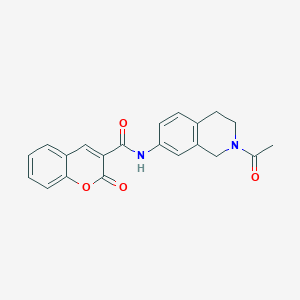 N-(2-acetyl-1,2,3,4-tetrahydroisoquinolin-7-yl)-2-oxo-2H-chromene-3-carboxamide