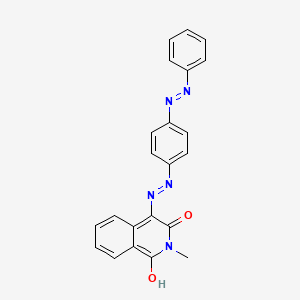 2-methyl-1,3,4(2H)-isoquinolinetrione 4-(N-{4-[(E)-2-phenyldiazenyl]phenyl}hydrazone)