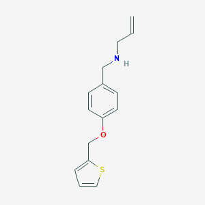 molecular formula C15H17NOS B271957 N-allyl-N-[4-(2-thienylmethoxy)benzyl]amine 