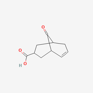 molecular formula C10H12O3 B2719571 9-Oxobicyclo[3.3.1]non-6-ene-3-carboxylic acid CAS No. 159345-17-2