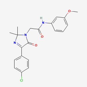 2-[4-(4-chlorophenyl)-2,2-dimethyl-5-oxo-2,5-dihydro-1H-imidazol-1-yl]-N-(3-methoxyphenyl)acetamide