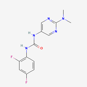 1-(2,4-Difluorophenyl)-3-(2-(dimethylamino)pyrimidin-5-yl)urea