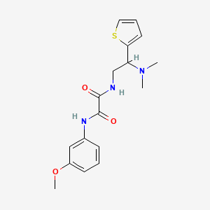 N1-(2-(dimethylamino)-2-(thiophen-2-yl)ethyl)-N2-(3-methoxyphenyl)oxalamide