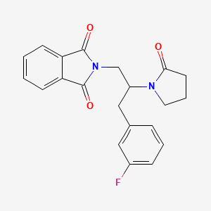 2-(3-(3-Fluorophenyl)-2-(2-oxopyrrolidin-1-yl)propyl)isoindoline-1,3-dione