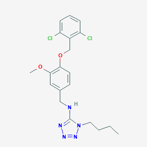 molecular formula C20H23Cl2N5O2 B271959 N-(1-butyl-1H-tetraazol-5-yl)-N-{4-[(2,6-dichlorobenzyl)oxy]-3-methoxybenzyl}amine 