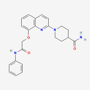 1-(8-(2-Oxo-2-(phenylamino)ethoxy)quinolin-2-yl)piperidine-4-carboxamide