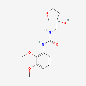 molecular formula C14H20N2O5 B2719605 1-(2,3-Dimethoxyphenyl)-3-((3-hydroxytetrahydrofuran-3-yl)methyl)urea CAS No. 2034294-46-5