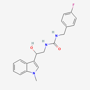 1-(4-fluorobenzyl)-3-(2-hydroxy-2-(1-methyl-1H-indol-3-yl)ethyl)urea