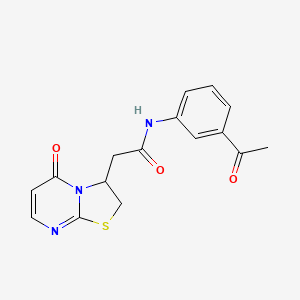 N-(3-acetylphenyl)-2-(5-oxo-3,5-dihydro-2H-thiazolo[3,2-a]pyrimidin-3-yl)acetamide