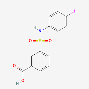 molecular formula C13H10INO4S B2719635 3-[(4-Iodophenyl)sulfamoyl]benzoic acid CAS No. 313259-10-8