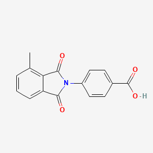 molecular formula C16H11NO4 B2719666 4-(4-Methyl-1,3-dioxo-1,3-dihydro-2H-isoindol-2-YL)benzoic acid CAS No. 1004085-26-0