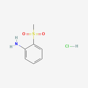 molecular formula C7H10ClNO2S B2719669 2-(Methylsulfonyl)aniline hydrochloride CAS No. 205985-95-1