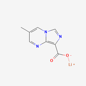 molecular formula C8H6LiN3O2 B2719705 lithium(1+) ion 3-methylimidazo[1,5-a]pyrimidine-8-carboxylate CAS No. 2059971-63-8