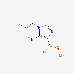 molecular formula C8H6LiN3O2 B2719705 Lithium;3-methylimidazo[1,5-a]pyrimidine-8-carboxylate CAS No. 2059971-63-8
