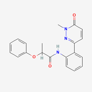 molecular formula C20H19N3O3 B2719706 N-[2-(1-methyl-6-oxo-1,6-dihydropyridazin-3-yl)phenyl]-2-phenoxypropanamide CAS No. 1428379-61-6