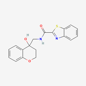 molecular formula C18H16N2O3S B2719716 N-((4-hydroxychroman-4-yl)methyl)benzo[d]thiazole-2-carboxamide CAS No. 1421525-81-6
