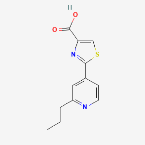 B2719718 2-(2-Propylpyridin-4-yl)thiazole-4-carboxylic acid CAS No. 929835-31-4