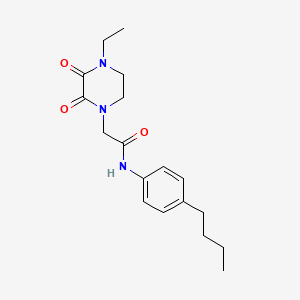 N-(4-butylphenyl)-2-(4-ethyl-2,3-dioxopiperazin-1-yl)acetamide