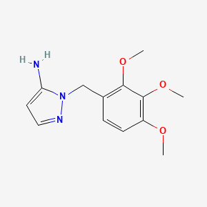 molecular formula C13H17N3O3 B2719727 1-(2,3,4-trimethoxybenzyl)-1H-pyrazol-5-amine CAS No. 956780-52-2