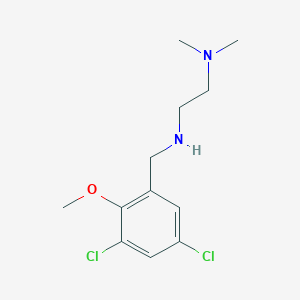 molecular formula C12H18Cl2N2O B271974 N-(3,5-dichloro-2-methoxybenzyl)-N-[2-(dimethylamino)ethyl]amine 