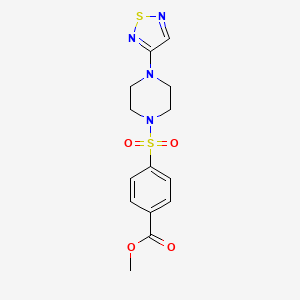 Methyl 4-((4-(1,2,5-thiadiazol-3-yl)piperazin-1-yl)sulfonyl)benzoate