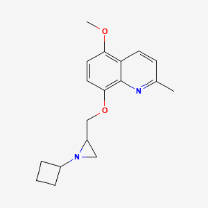 8-[(1-Cyclobutylaziridin-2-yl)methoxy]-5-methoxy-2-methylquinoline