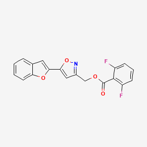 (5-(Benzofuran-2-yl)isoxazol-3-yl)methyl 2,6-difluorobenzoate